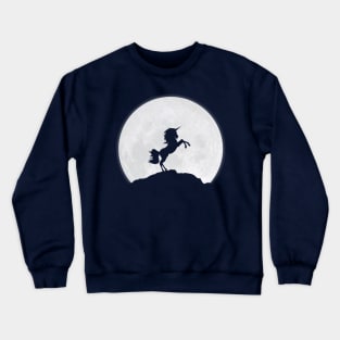 Unicorn and the Moon Crewneck Sweatshirt